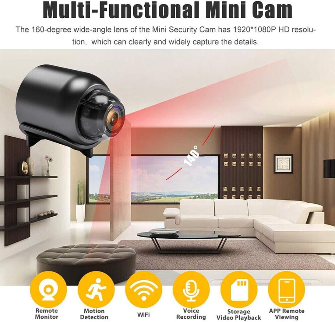 Mini Camera - Ultimate Home Security (Free 16GB SD card included)
