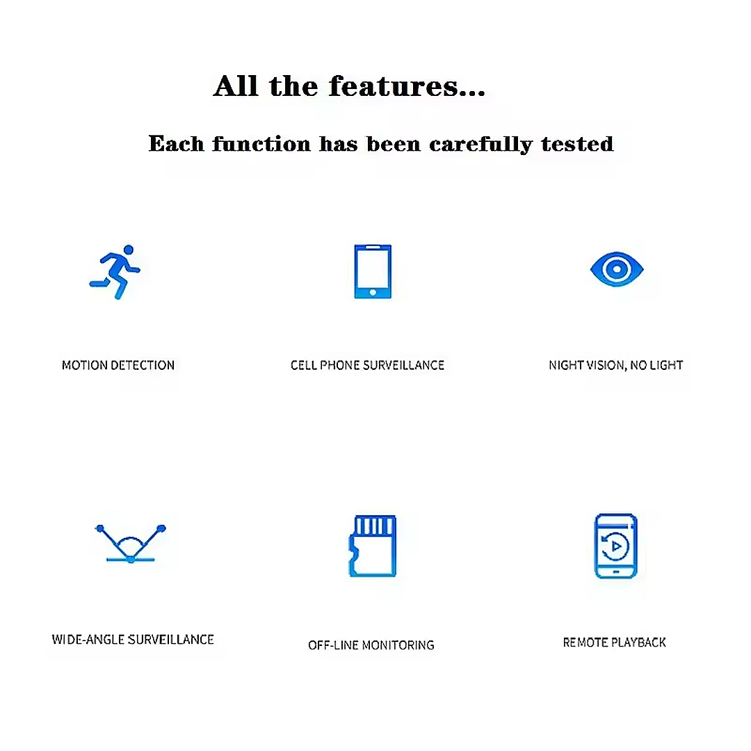 Mini Magnetic Wireless WiFi Spy Camera (Free 16GB SD card included)