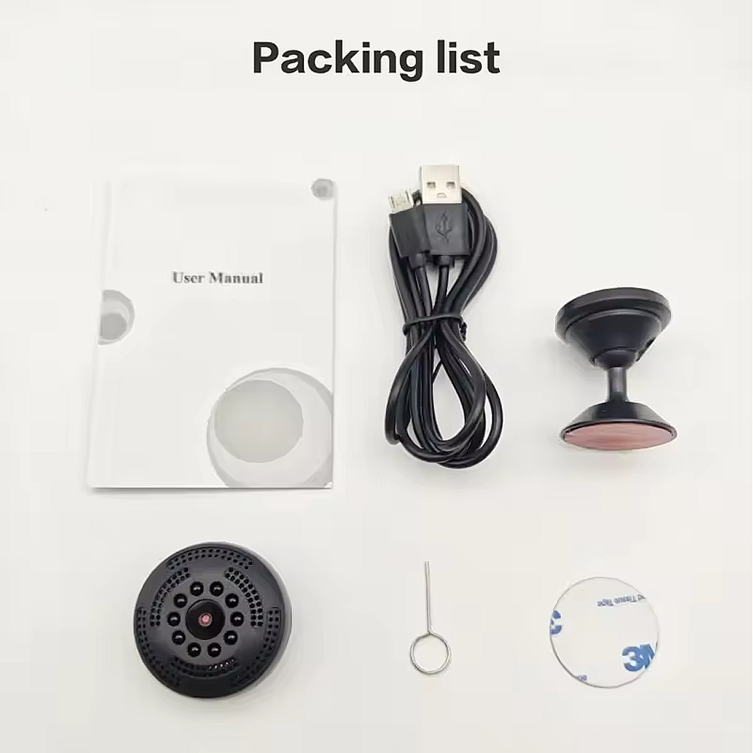 Mini Magnetic Wireless WiFi Spy Camera (Free 16GB SD card included)