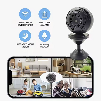 Mini Magnetic Wireless WiFi Spy Camera (Free 16GB SD card included)