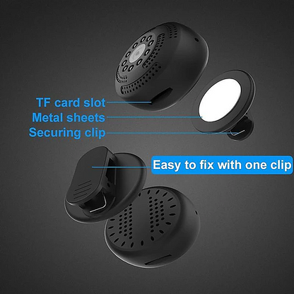 Mini Magnetic Wireless WiFi Spy Camera (Free 16GB SD card included)