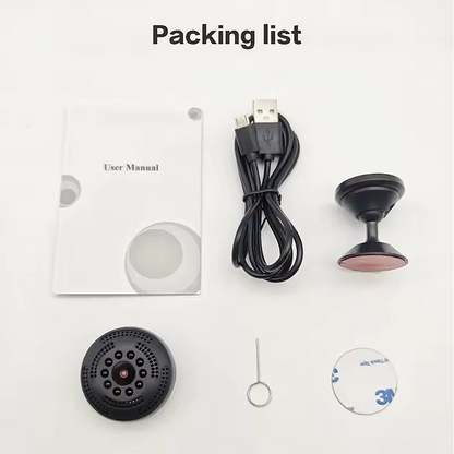 Mini Magnetic Wireless WiFi Spy Camera (Free 16GB SD card included)