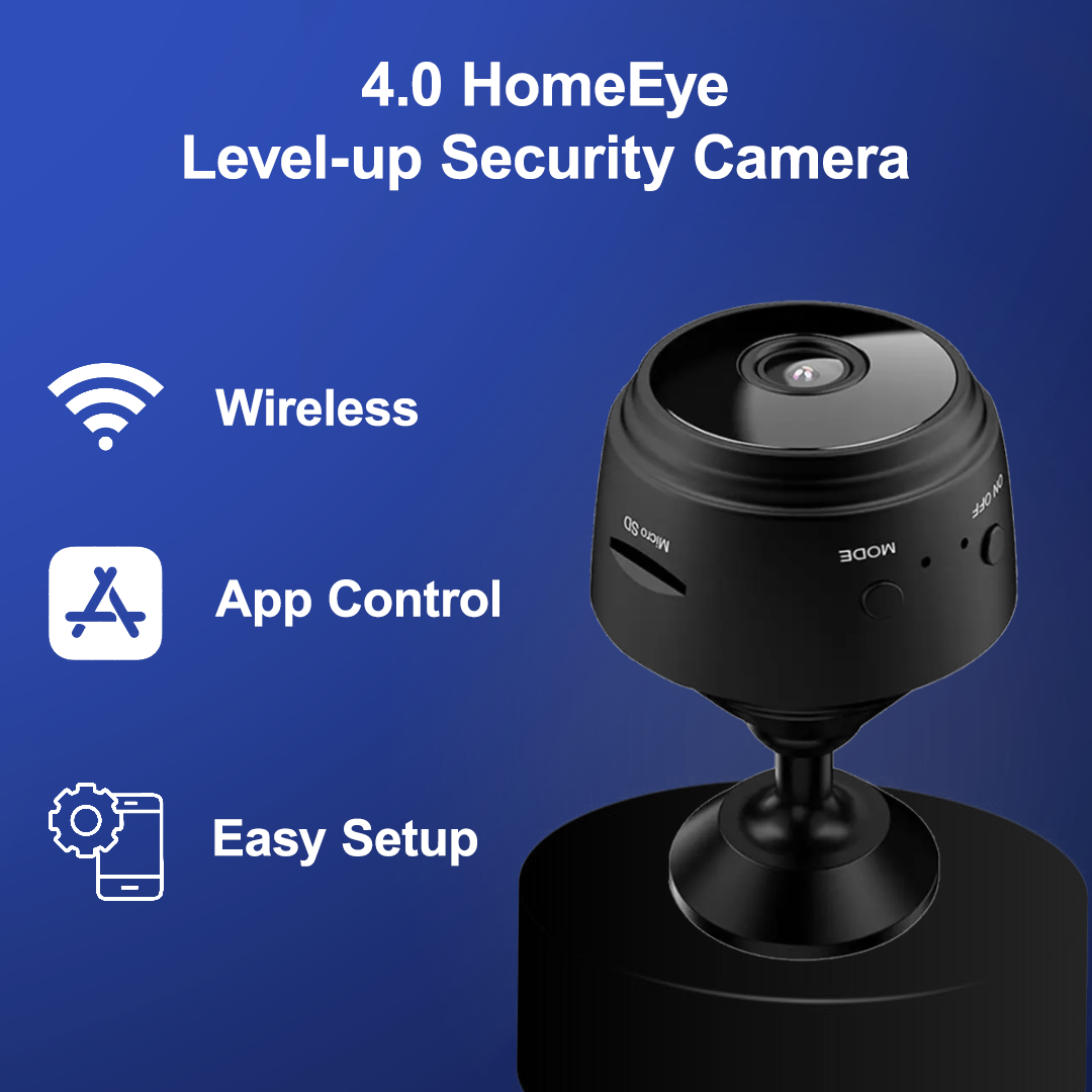 4.0 HomeEye - Next-Level Security Camera (Free 16GB SD card included)