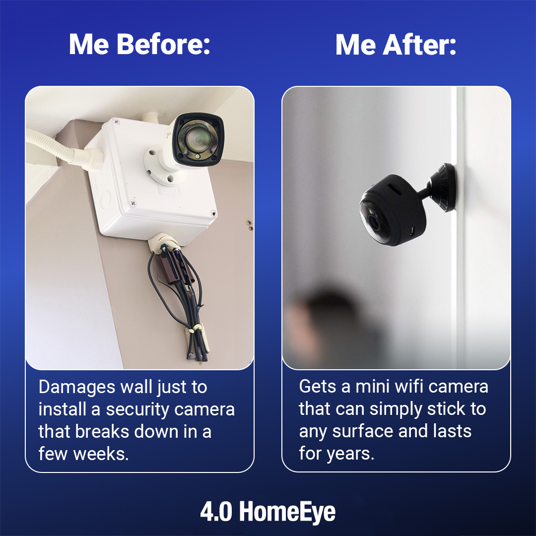 4.0 HomeEye - Next-Level Security Camera (Free 16GB SD card included)