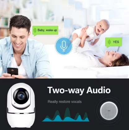 IP Camera Ftycamp Plus Smart Home 1080P HD Security Camera Auto Tracking Network Wireless Surveillance Night Vision WiFi Camera